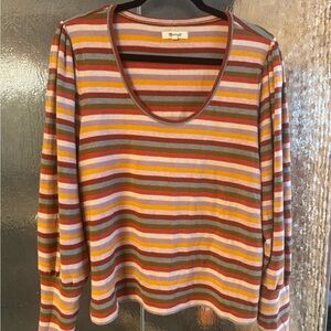 Madewell Striped Scoop Neck Sweater. Great colors!